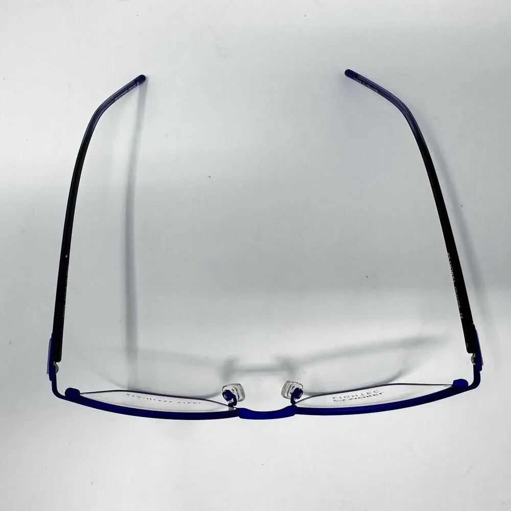 Morel Lightec 30252L 53-18-140 Eyeglass Frames Blue Bronze France